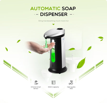 Automatic Liquid Soap Dispenser Smart Sensor Touchless 400Ml - DomesticWorx