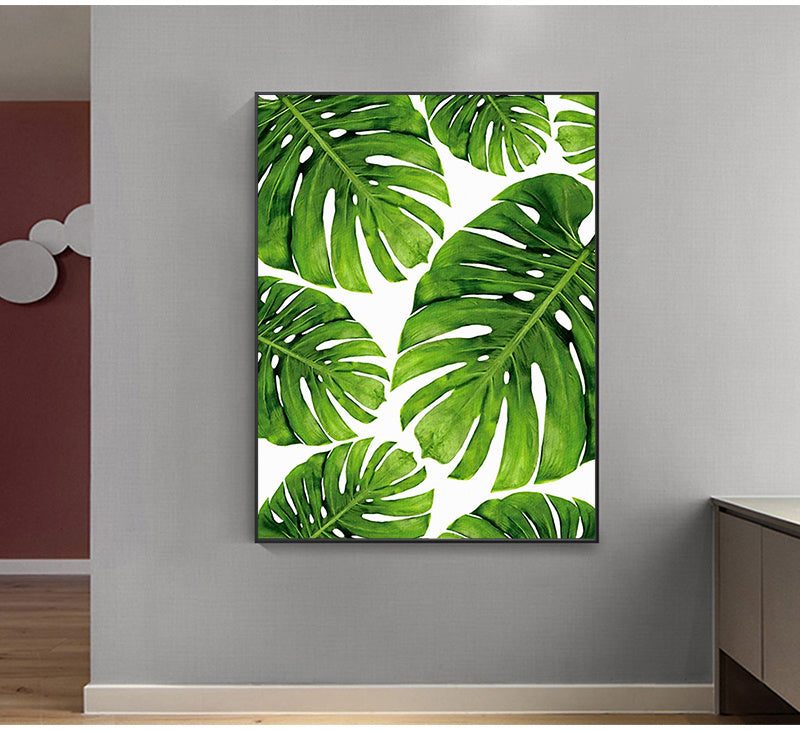 Home Decor Green Plant Canvas Painting - DomesticWorx